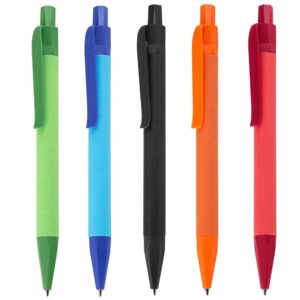 Caneta Ecológica de Papel Colorida