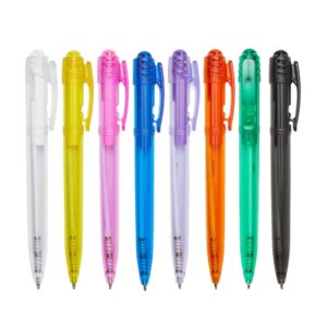 Caneta Plástica Translúcida